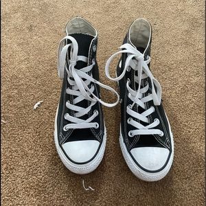 Black and White High Top Converse